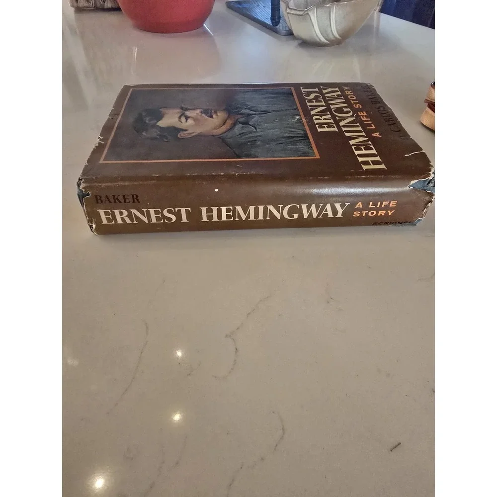 Ernest Hemingway: A Life Story‎ by Carlos Baker (1969, Book Club Edition HCDJ)
